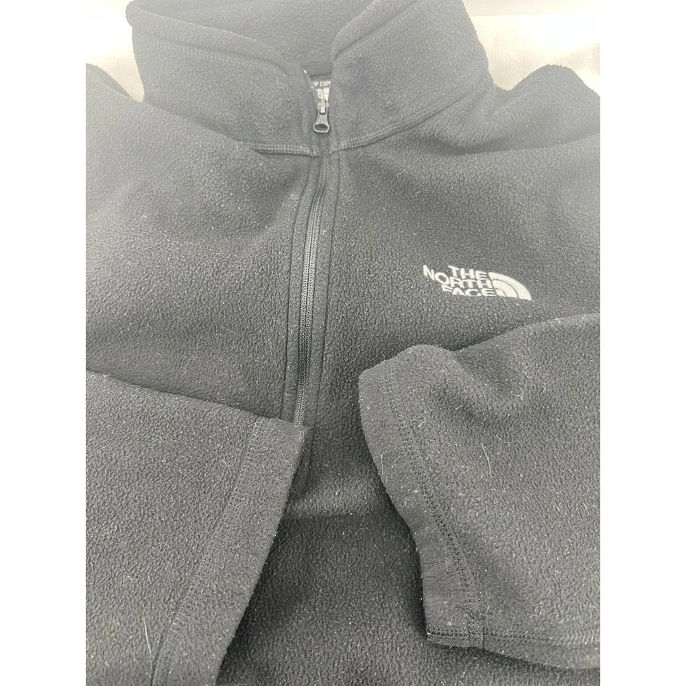 The North Face Fleece‎ 1/4 Zip Pullover Black Men's L G